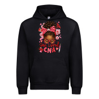 Black one loved cna afro messy bun Urban Hoodie - texasbilliewilder