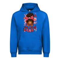 Cobalt one loved cna afro messy bun Urban Hoodie - texasbilliewilder