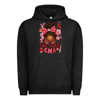 Pigment Black one loved cna afro messy bun Urban Hoodie - texasbilliewilder