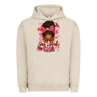 Pigment French Oak one loved cna afro messy bun Urban Hoodie - texasbilliewilder