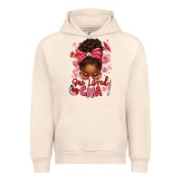 Sandshell one loved cna afro messy bun Urban Hoodie - texasbilliewilder