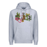 Heather Grey Mexican Nurse Premium Hoodie - texasbilliewilder