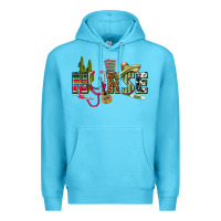 Ocean Blue Mexican Nurse Premium Hoodie - texasbilliewilder