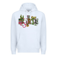 White Mexican Nurse Premium Hoodie - texasbilliewilder