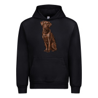 Black labrador retriever Urban Hoodie - RanaPortraitStore