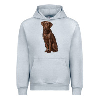 Heather Grey labrador retriever Urban Hoodie - RanaPortraitStore
