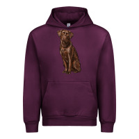 Mauve Wine labrador retriever Urban Hoodie - RanaPortraitStore