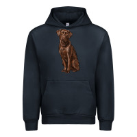 Navy labrador retriever Urban Hoodie - RanaPortraitStore