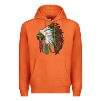 Carrot christmas indian feather headdress Premium Hoodie - RanaPortraitStore