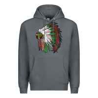 Rock christmas indian feather headdress Premium Hoodie - RanaPortraitStore