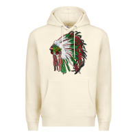 Sandshell christmas indian feather headdress Premium Hoodie - RanaPortraitStore