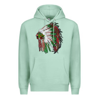 Seafoam christmas indian feather headdress Premium Hoodie - RanaPortraitStore