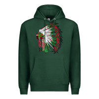Christmas Indian Feather Headdress Premium Hoodie | Teevron