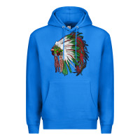 True Royal christmas indian feather headdress Premium Hoodie - RanaPortraitStore