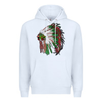 White christmas indian feather headdress Premium Hoodie - RanaPortraitStore