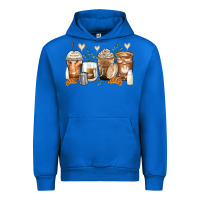 Cobalt latte coffee cups Urban Hoodie - Zillion Design Studio