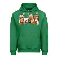 Emerald latte coffee cups Urban Hoodie - Zillion Design Studio
