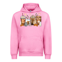 Fuchsia Pink latte coffee cups Urban Hoodie - Zillion Design Studio
