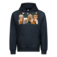 Navy latte coffee cups Urban Hoodie - Zillion Design Studio