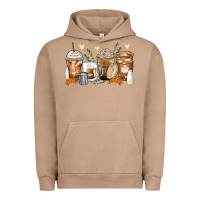 Pigment Burro latte coffee cups Urban Hoodie - Zillion Design Studio