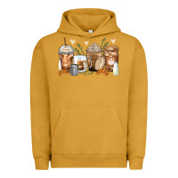 Pigment Peanut Butter latte coffee cups Urban Hoodie - Zillion Design Studio