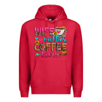 Cardinal wife mother coffee lover Premium Hoodie - Zillion Design Studio