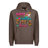 Coffee wife mother coffee lover Premium Hoodie - Zillion Design Studio
