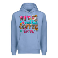 Colony Blue wife mother coffee lover Premium Hoodie - Zillion Design Studio