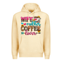 Wife Mother Coffee Lover Premium Hoodie | Teevron