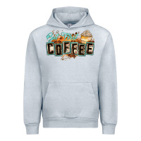 Heather Grey but first coffee Urban Hoodie - Zillion Design Studio