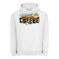 Pigment Lunar Rock but first coffee Urban Hoodie - Zillion Design Studio