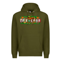 Army Green Mexicana Premium Hoodie - texasbilliewilder