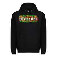 Black Mexicana Premium Hoodie - texasbilliewilder