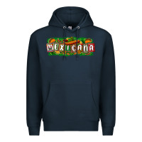 Navy Mexicana Premium Hoodie - texasbilliewilder