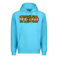 Ocean Blue Mexicana Premium Hoodie - texasbilliewilder