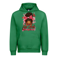 Emerald one loved supervisor afro messy bun Urban Hoodie - texasbilliewilder