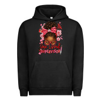 Pigment Black one loved supervisor afro messy bun Urban Hoodie - texasbilliewilder