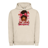 Pigment French Oak one loved supervisor afro messy bun Urban Hoodie - texasbilliewilder