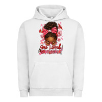 Pigment Lunar Rock one loved supervisor afro messy bun Urban Hoodie - texasbilliewilder