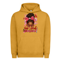 Pigment Peanut Butter one loved supervisor afro messy bun Urban Hoodie - texasbilliewilder