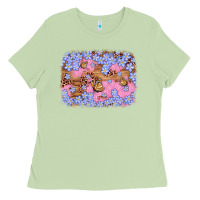 Matcha easter butterfly leopard background Ladies Tee - Artiststas