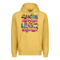 Antique Gold more espresso less depresso Premium Hoodie - Zillion Design Studio
