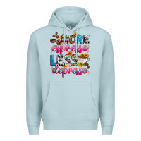 Blue Mist more espresso less depresso Premium Hoodie - Zillion Design Studio
