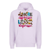Lilac more espresso less depresso Premium Hoodie - Zillion Design Studio