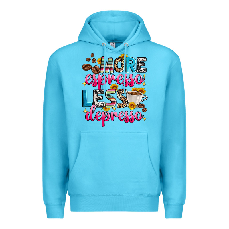 More Espresso Less Depresso Premium Hoodie by Zillion Design Studio | Teevron