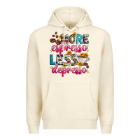 Sandshell more espresso less depresso Premium Hoodie - Zillion Design Studio