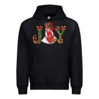 Black christmas joy with rooster Urban Hoodie - RanaPortraitStore