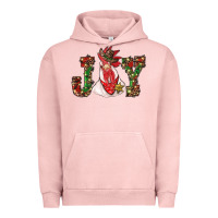 Pigment Salmon christmas joy with rooster Urban Hoodie - RanaPortraitStore