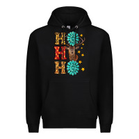 Black christmas ho ho ho Premium Hoodie - RanaPortraitStore