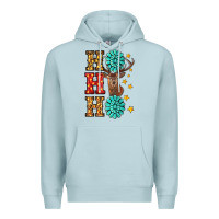Blue Mist christmas ho ho ho Premium Hoodie - RanaPortraitStore